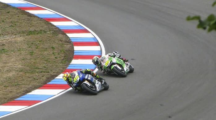 motorcyclists on the track